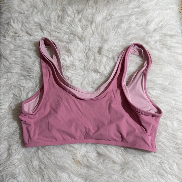 NEW Set Active Airluxe Breathe Layer Scoop Sports Bra Large L PINK Pilates yoga - Picture 6 of 6